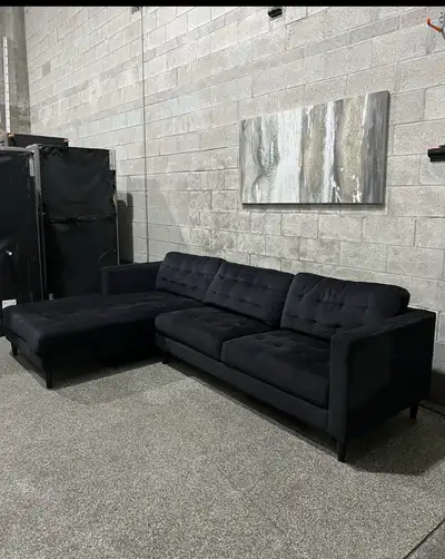 Free Delivery/ Leons Sectional Couch Sofa Lshape