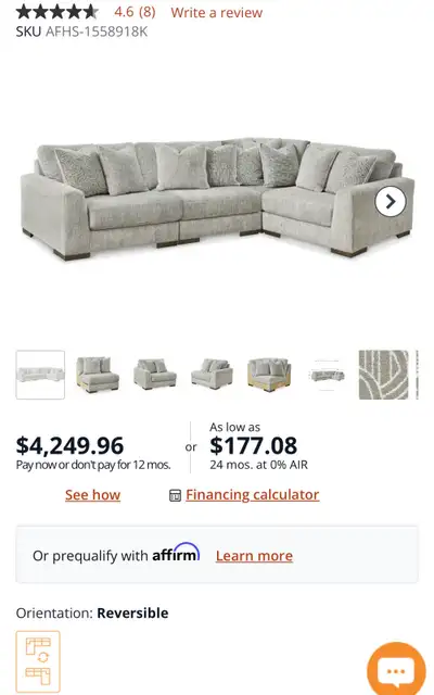 Sectional sofa, View more