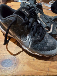 Nike Huarache baseball cleats, size 2
