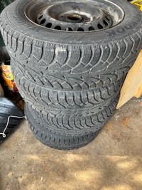 Hankook Winter Tires and steel rims 195/65/15