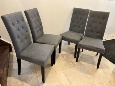 4 Dining Chairs - $10 per chair , View more