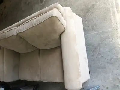2 person beige sofa pier one