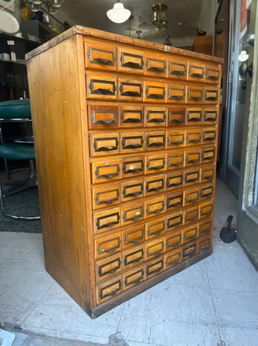 ANTIQUE CARD FILE CABINET, View more