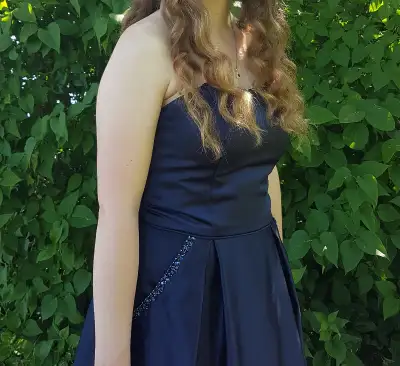 Prom Dress / Grad Dress - Navy - Size 6-8, View more