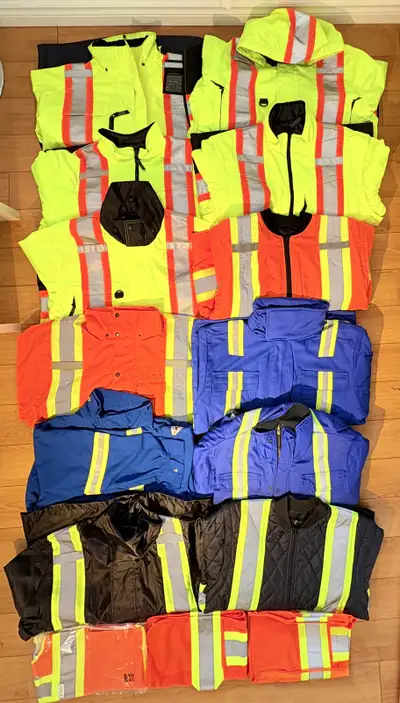 new safety hi-visibility reflective work coats, View more