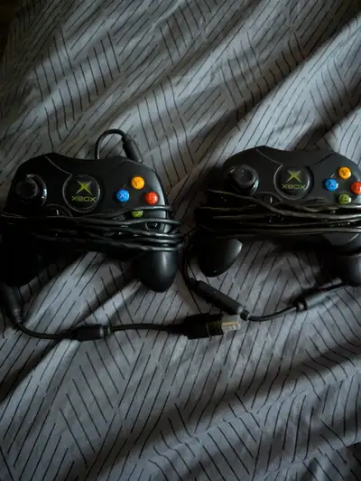 Original Xbox Controllers with breakaway cord, View more