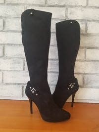 Guess Faux Suede Knee High Boots Size 7