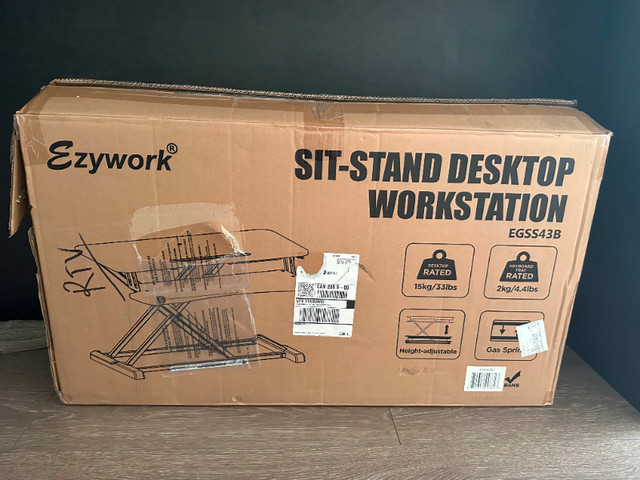 Sit-stand desktop workstation for sale in Desks in Delta/Surrey/Langley - Image 3