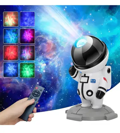 17 Modes To Choose From】The astronaut light projector light has 8 unique nebula effects and is decor...