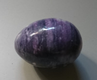 Purple Amethyst Egg Natural Sparkling Mineral Quartz Crystal