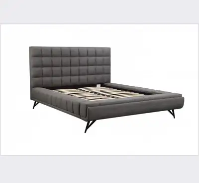 Reva Queen Platform Bed, Grey, View more