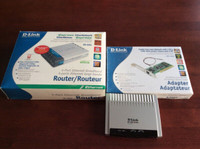 2 NEW Routers + an adapter still in boxes. Sold Individually