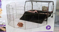 Large small animal cage + pen and extras 