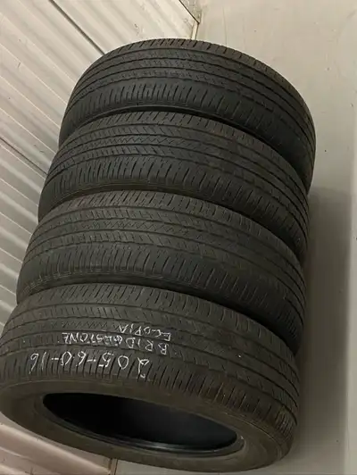 x4 205/60/16 Bridgestone Ecopia All Season Tires. In good condition. 514 346 8019. Call or text. x4...