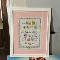 Baby room decor alphabet