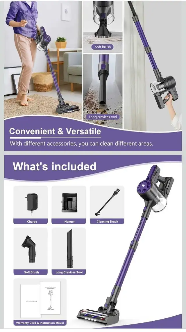 Cordless Vacuum Cleaner in Vacuums in Markham / York Region - Image 2
