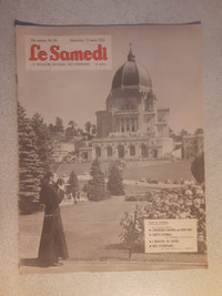 JOURNAL VINTAGE LE SAMEDI DE MARS 1952