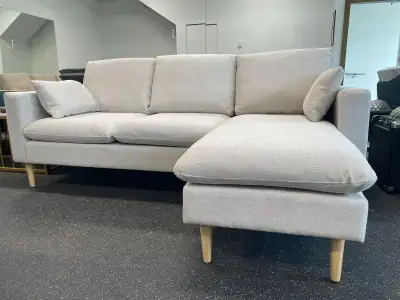 Beige Color Sectional Sofa brand new For Sale. Reversible Chaise, View more