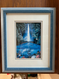 Framed picture - "Kahana Falls" by Christian Riese Lassen