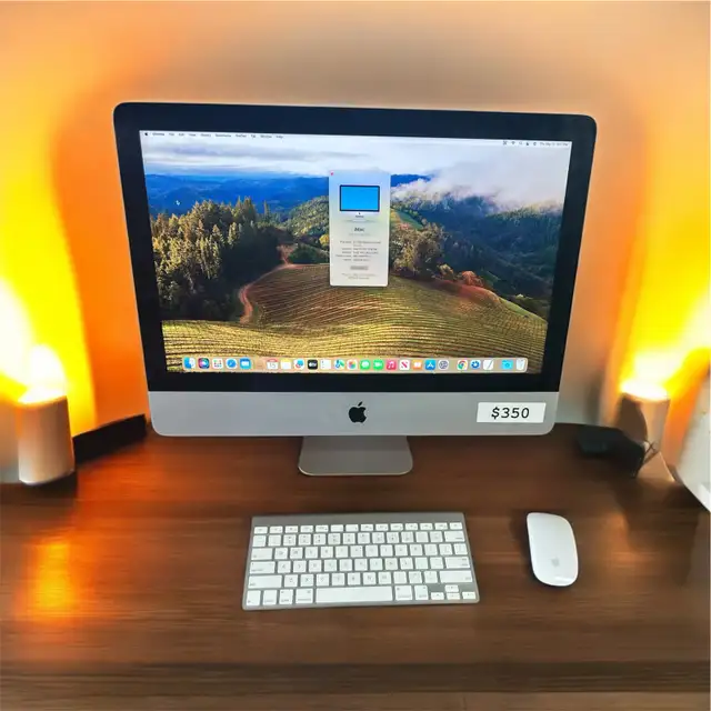 iMac 2013 21.5" Latest OSX - Warranty  in Desktop Computers in Windsor Region - Image 2