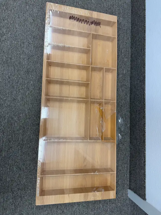 Wooden Drawer Organizer on tracks 