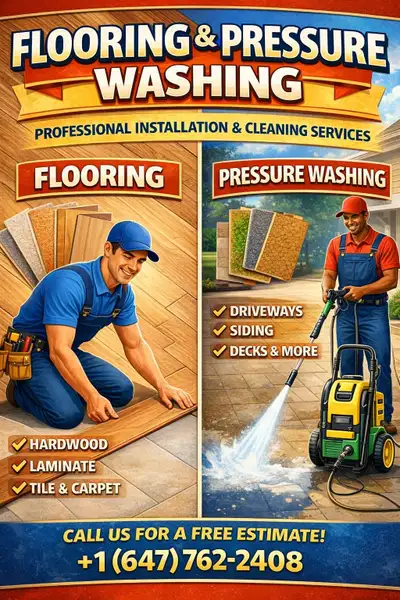FLOORING & PRESSURE WASHING SERVICES, View more