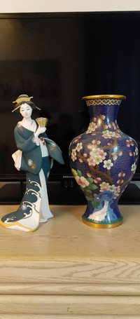 DECORATION-DESIGN:  Statuette,Vase,Horloge/Clock, Fleurs/Flowers