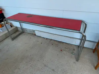 Steel heavy duty work bench stand or plant stand.