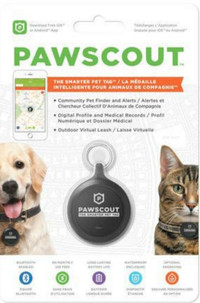 Pawscout Smarter Pet Tag: Dog & Cat Bluetooth Pet Tracker NIB