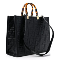 Fendi Vitello Plexiglass FF Embossed Sunshine Shopper Tote