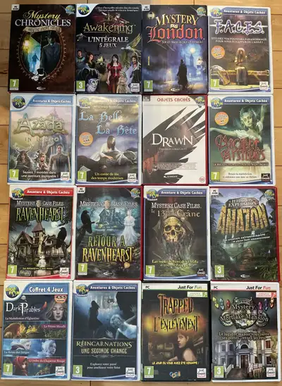 Lot de 6 jeux PC CD ROM POIDS : 905 gr - Jeux vidéo