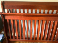 Convertible crib to double bed