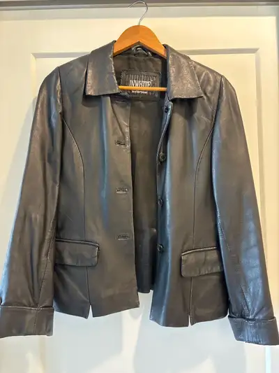 Inwhite Leather Jacket, View more
