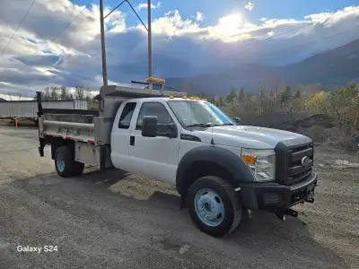 2011 F450 DUMP truck 6.8L v10 gas 2wd 140,000km 11ft aluminum dump box L.E.D Arrow board Heavy duty...