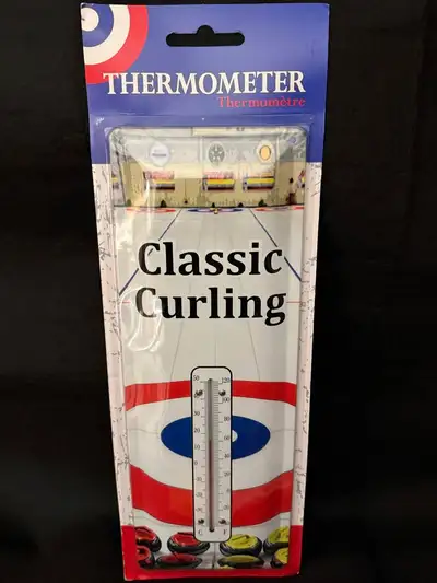 Scotties ready Curling metal Thermometer in sealed packaging, View more