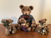 3 Precious "BOYDS BEARS" Teddy Bear Figurines