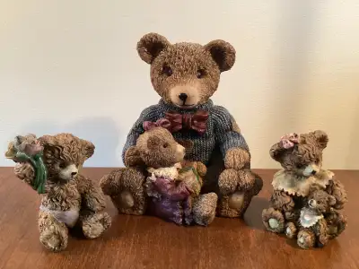 PRICE DROP! 3 Precious "BOYDS BEARS" Teddy Bear Figurines, View more