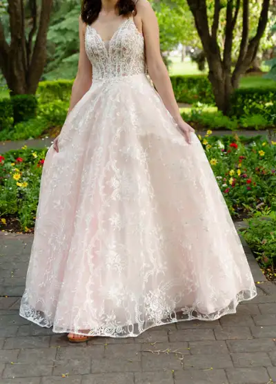 Beautiful Light Pink/Blush Color Prom/Graduation Dress, View more
