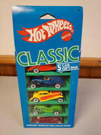 Hot Wheels Classic 5 Car Gift Pack #1156 Never Removed from Pack