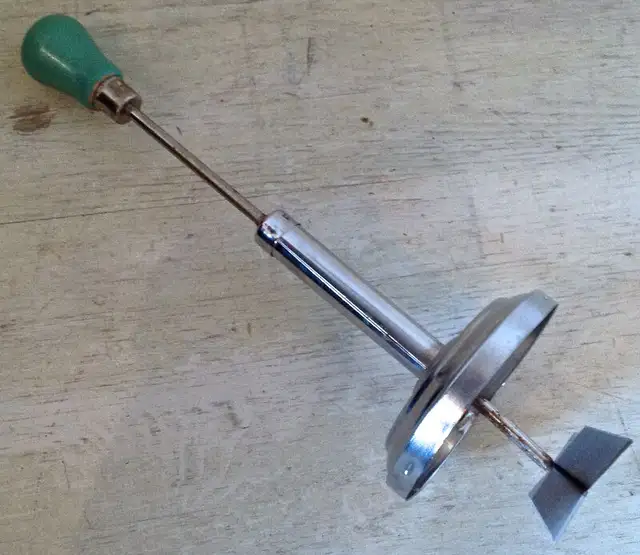 Antiquity. Collection. Glass, wood & iron mincer Hazel Atlas63417636581507122