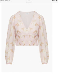 $110 like new Aritzia Wilfred floral blouse small