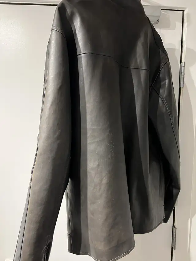 Machine clothing company mens Faux leather jacket in Men's in Calgary - Image 4