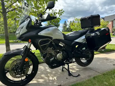 2014 Suzuki V-Strom 650 ABS (DL650A), only 12,510 km. $6,250 includes the bike, three genuine Suzuki...