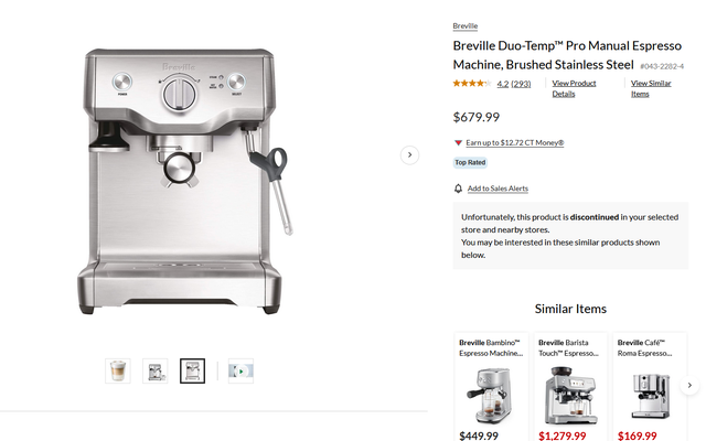 Breville Duo-Temp Pro Espresso Machine in Coffee Makers in Trenton - Image 5