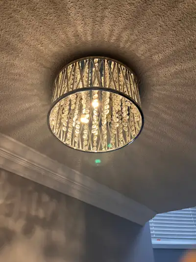 flush mount crystal drum lights  3, View more