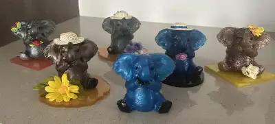 elephant, lapin, chat, chien, panda en resine fait a la main, View more