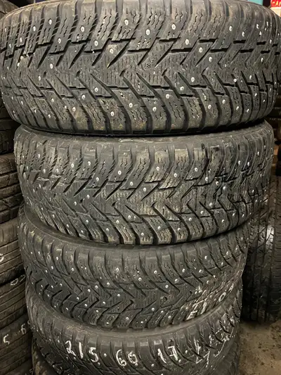 Winter tires 215 -60-17 Nokian 4 7 mm Ask for more details and sizes.