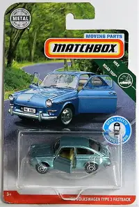 Matchbox Moving Parts 1/64 '65 VW Type 3 Fastback Diecast Car