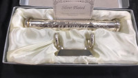 SILVER PLATED... WEDDING CERTIFICATE HOLDER.. WITH STAND NEW