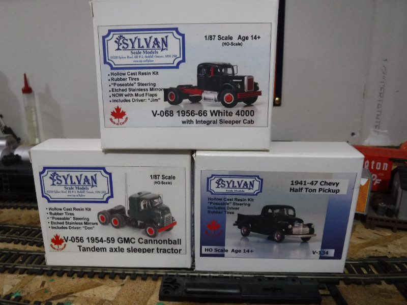 HO Scale 3 Sylvan Models new in packaging need to be built, used for sale  